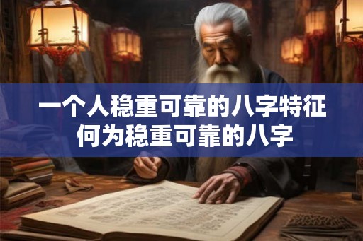 一个人稳重可靠的八字特征 何为稳重可靠的八字
