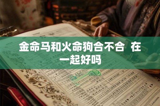金命马和火命狗合不合  在一起好吗