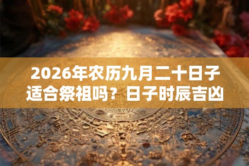 2026年农历九月二十日子适合祭祖吗?日子时辰吉凶如何? 2026年农历九月二十日子适合祭祖吗?日子时辰吉凶如何?
