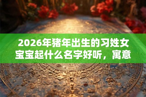 2026年猪年出生的习姓女宝宝起什么名字好听，寓意好的名字有什么