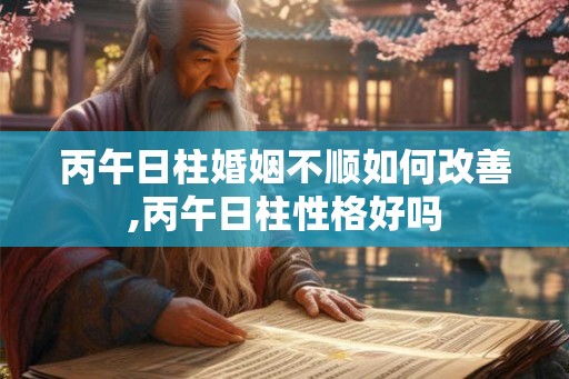 丙午日柱婚姻不顺如何改善,丙午日柱性格好吗