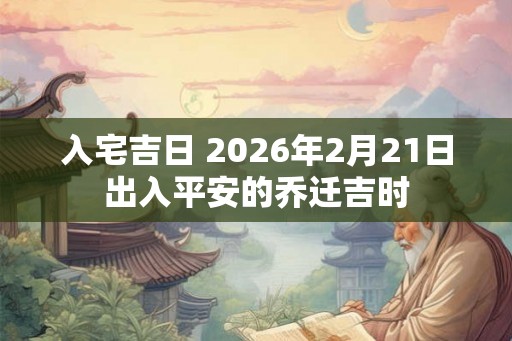入宅吉日 2026年2月21日出入平安的乔迁吉时 入宅吉日 2026年2月21日出入平安的乔迁吉时