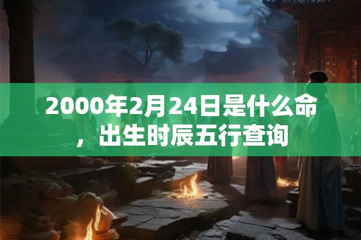 2000年2月24日是什么命，出生时辰五行查询