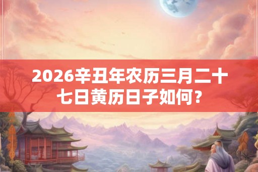 2026辛丑年农历三月二十七日黄历日子如何? 2026辛丑年农历三月二十七日黄历日子如何?