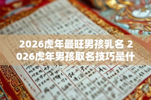 2026虎年最旺男孩乳名 2026虎年男孩取名技巧是什么