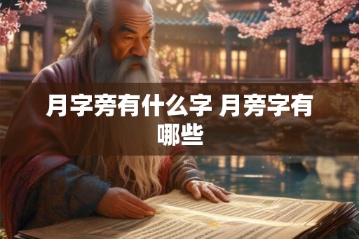 月字旁有什么字 月旁字有哪些