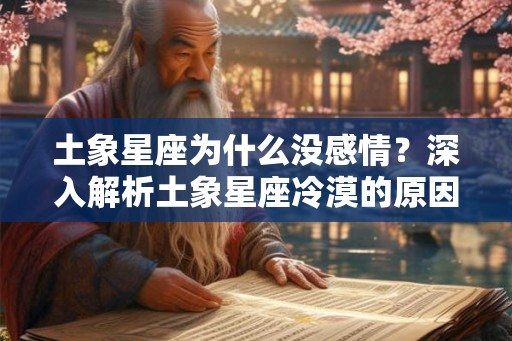 土象星座为什么没感情？深入解析土象星座冷漠的原因