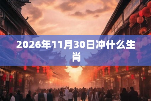 2026年11月30日冲什么生肖