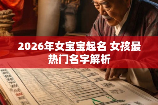 2026年女宝宝起名 女孩最热门名字解析 2026年女宝宝起名 女孩最热门名字解析