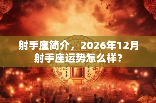 射手座简介，2026年12月射手座运势怎么样？