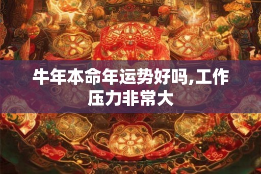 牛年本命年运势好吗,工作压力非常大