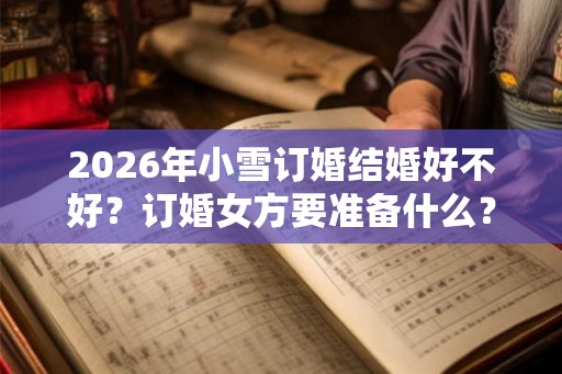 2026年小雪订婚结婚好不好？订婚女方要准备什么？