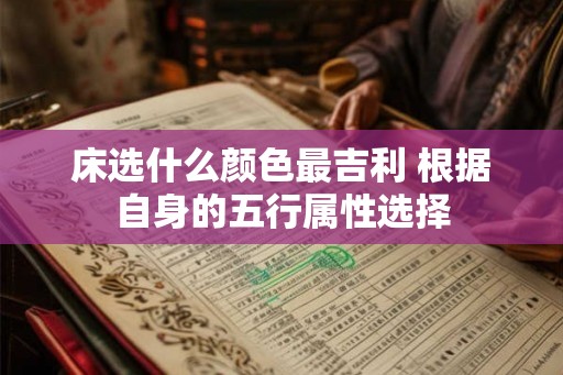 床选什么颜色最吉利 根据自身的五行属性选择