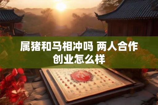属猪和马相冲吗 两人合作创业怎么样 属猪和马相冲吗 两人合作创业怎么样
