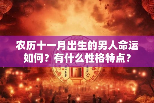 农历十一月出生的男人命运如何？有什么性格特点？