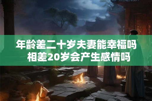 年龄差二十岁夫妻能幸福吗  相差20岁会产生感情吗