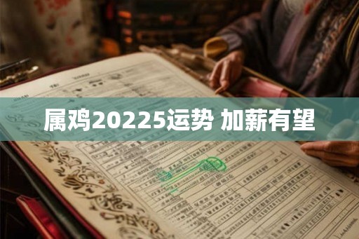 属鸡20225运势 加薪有望