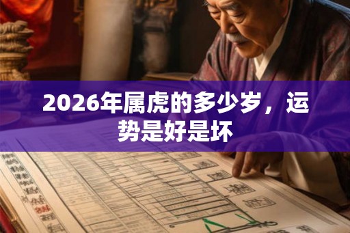 2026年属虎的多少岁，运势是好是坏