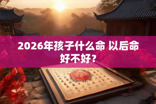 2026年孩子什么命 以后命好不好? 2026年孩子什么命 以后命好不好?