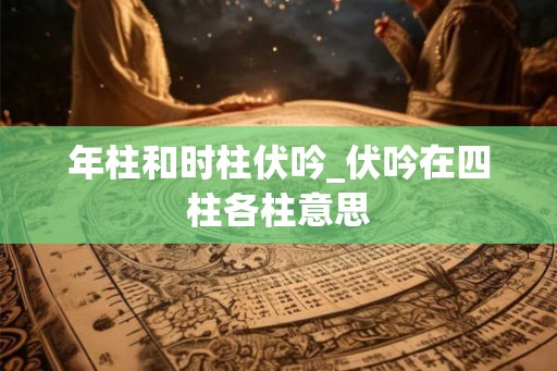 年柱和时柱伏吟_伏吟在四柱各柱意思 年柱和时柱伏吟_伏吟在四柱各柱意思