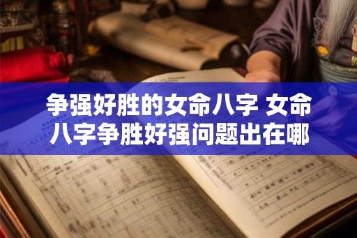 争强好胜的女命八字 女命八字争胜好强问题出在哪 争强好胜的女命八字 女命八字争胜好强问题出在哪