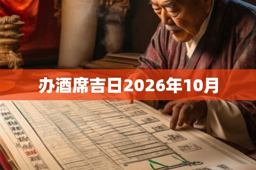 办酒席吉日2026年10月