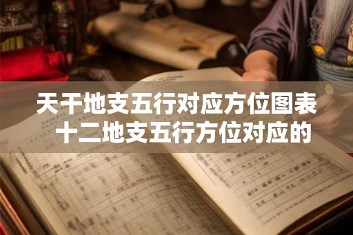 天干地支五行对应方位图表  十二地支五行方位对应的方向
