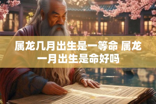 属龙几月出生是一等命 属龙一月出生是命好吗