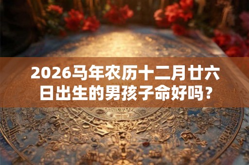 2026马年农历十二月廿六日出生的男孩子命好吗? 2026马年农历十二月廿六日出生的男孩子命好吗?