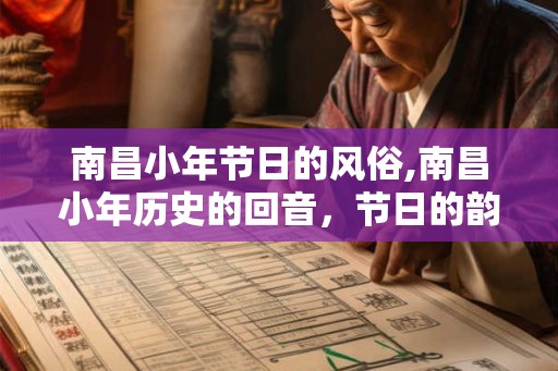 南昌小年节日的风俗,南昌小年历史的回音，节日的韵味