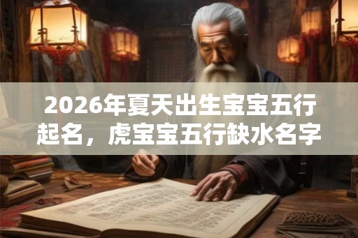 2026年夏天出生宝宝五行起名，虎宝宝五行缺水名字大全