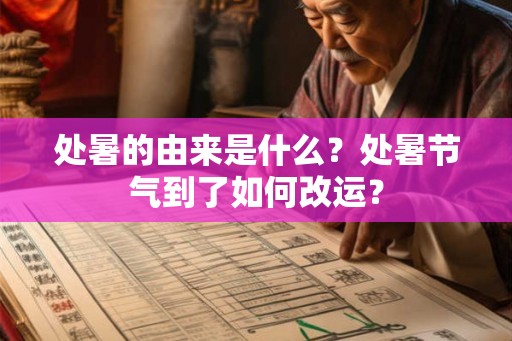 处暑的由来是什么?处暑节气到了如何改运? 处暑的由来是什么?处暑节气到了如何改运?