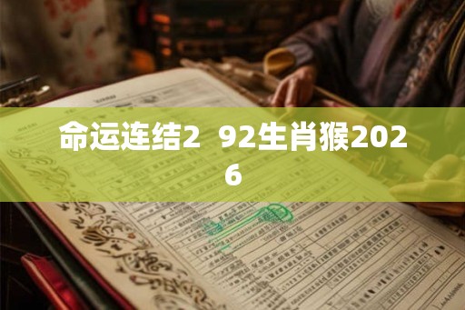 命运连结2  92生肖猴2026