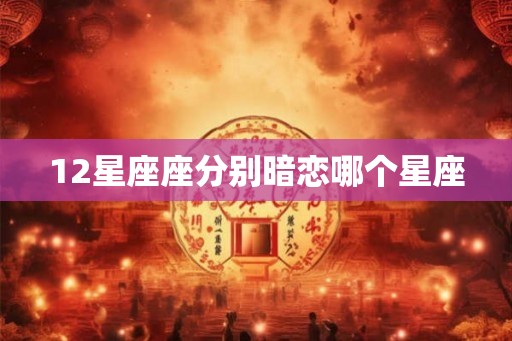 12星座座分别暗恋哪个星座