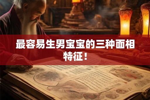 最容易生男宝宝的三种面相特征！