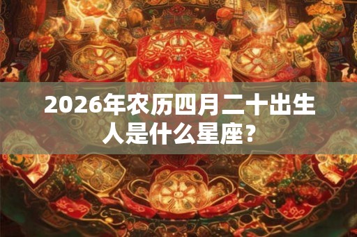 2026年农历四月二十出生人是什么星座？