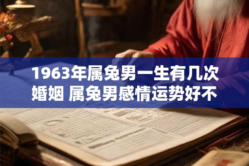 1963年属兔男一生有几次婚姻 属兔男感情运势好不好