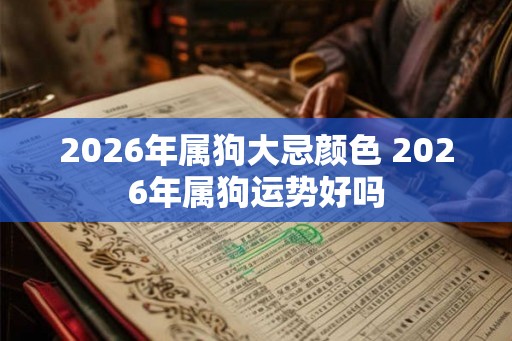 2026年属狗大忌颜色 2026年属狗运势好吗