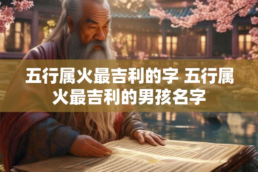 五行属火最吉利的字 五行属火最吉利的男孩名字