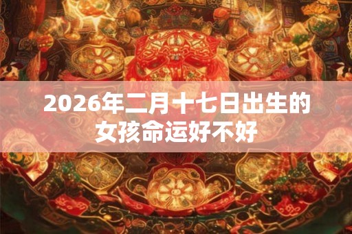 2026年二月十七日出生的女孩命运好不好