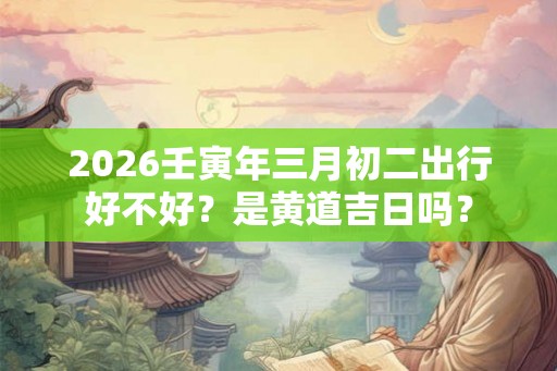 2026壬寅年三月初二出行好不好？是黄道吉日吗？