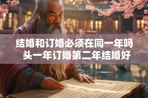 结婚和订婚必须在同一年吗  头一年订婚第二年结婚好不好
