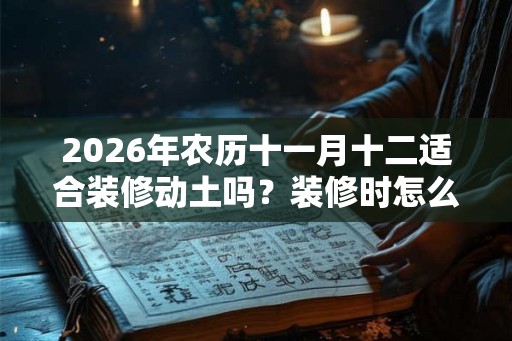 2026年农历十一月十二适合装修动土吗？装修时怎么做吉利？