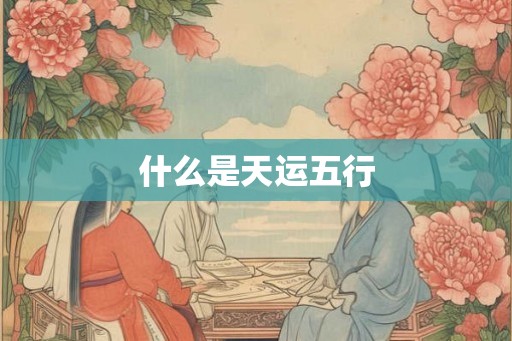 什么是天运五行 什么是天运五行