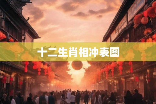 十二生肖相冲表图