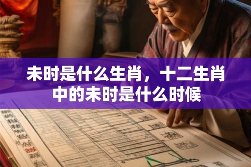未时是什么生肖,十二生肖中的未时是什么时候 未时是什么生肖,十二生肖中的未时是什么时候