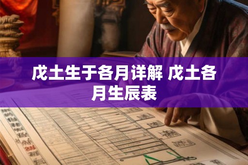 戊土生于各月详解 戊土各月生辰表