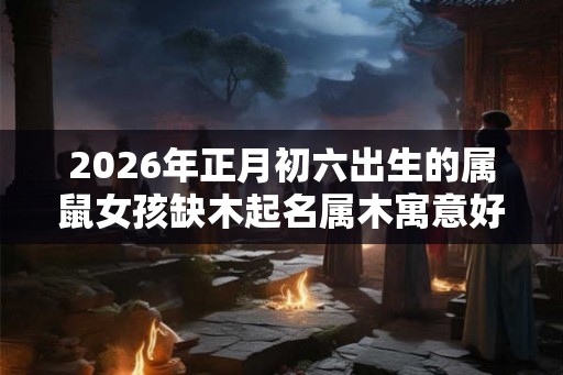 2026年正月初六出生的属鼠女孩缺木起名属木寓意好的字