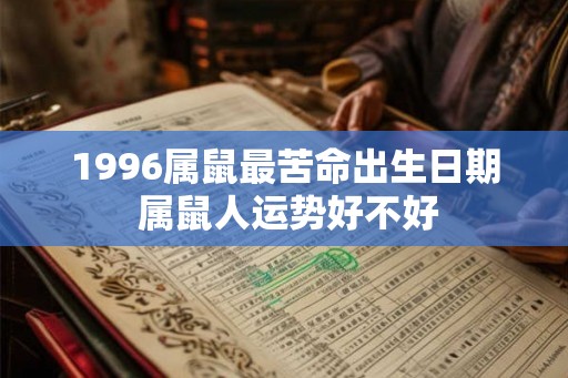 1996属鼠最苦命出生日期 属鼠人运势好不好