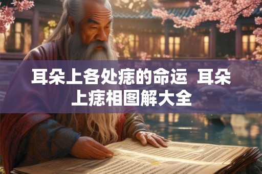 耳朵上各处痣的命运  耳朵上痣相图解大全
